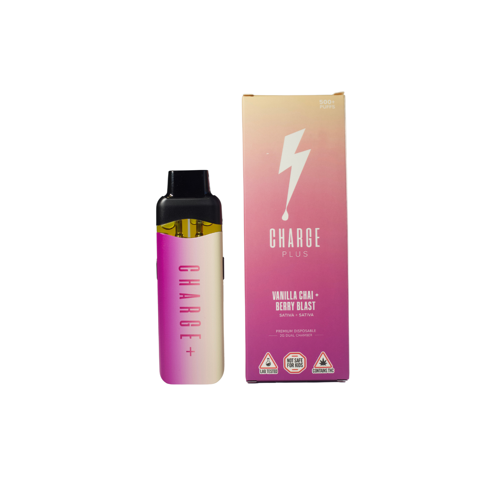 Photograph of product: Vanilla Chai X Berry Blast Dual Chamber Vape | Charge Bar