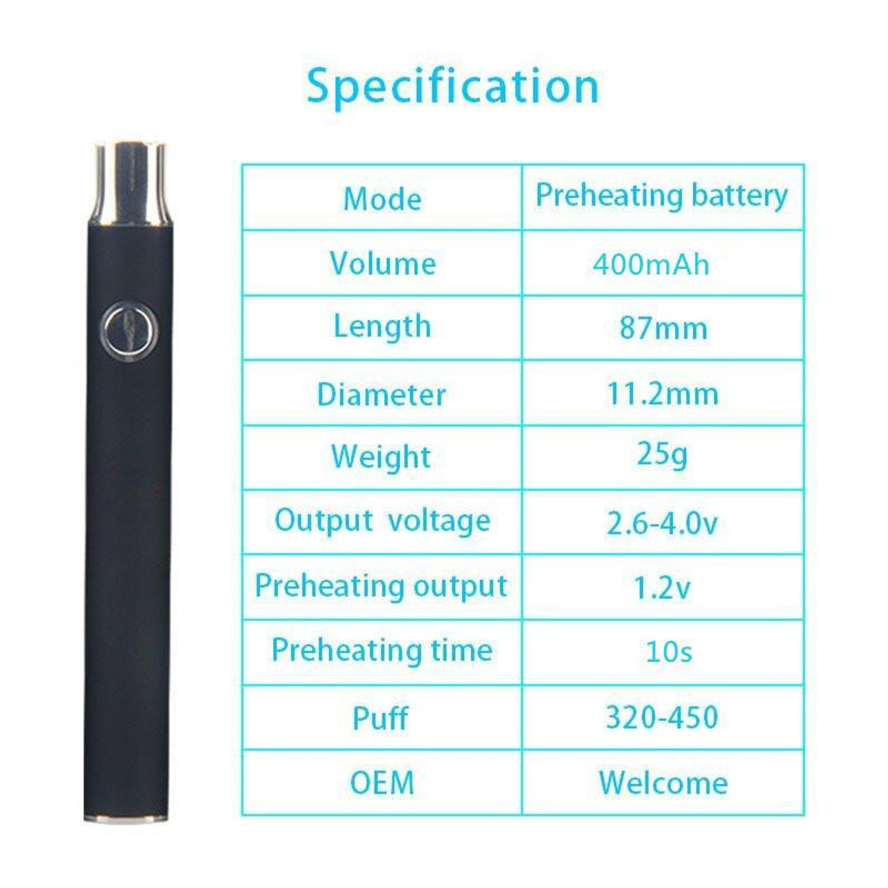 Photograph of product: Assorted 510 Thread Battery