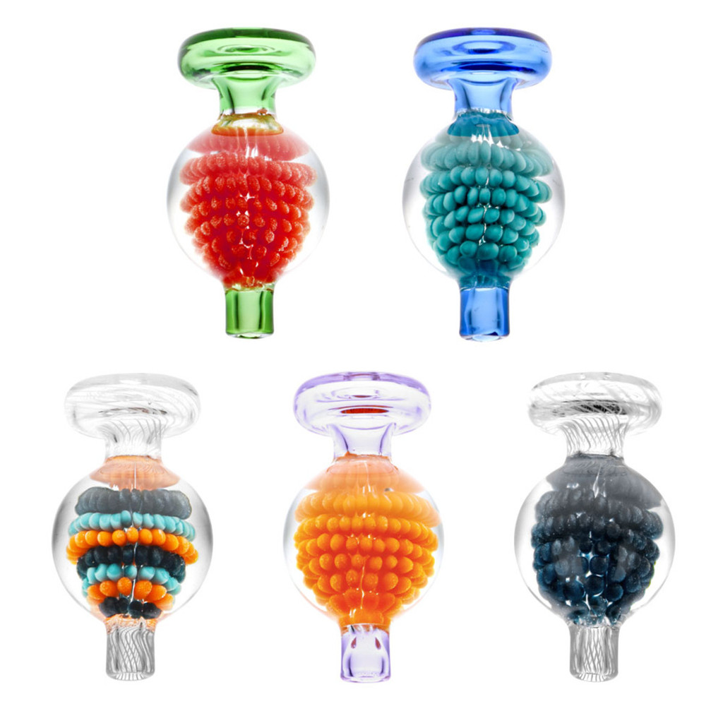 Photograph of product: Encased Blackberry Pattern Bubble Carb Cap
