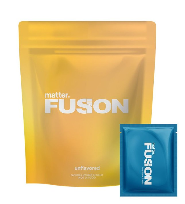 Photograph of product: Matter Fusion Dissolvable Powder 1TH-oui:2TH-oui 10MGTH-oui:20MGCBD per sachet/ 10 Servings