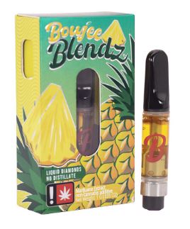 Photograph of product: Boujee Blendz | Pineapple | Flavored Live Diamonds Cartridge 1g