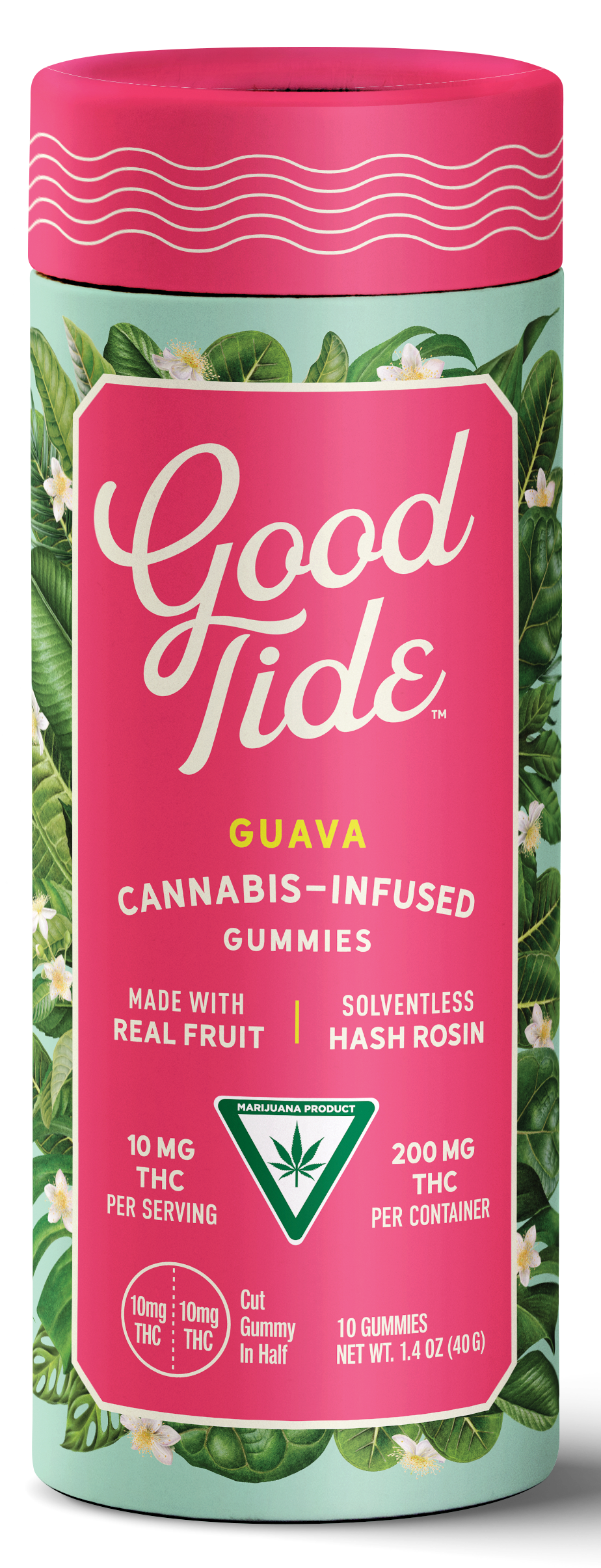 Photograph of product: Good Tides | Guava | 200mg THC gummies