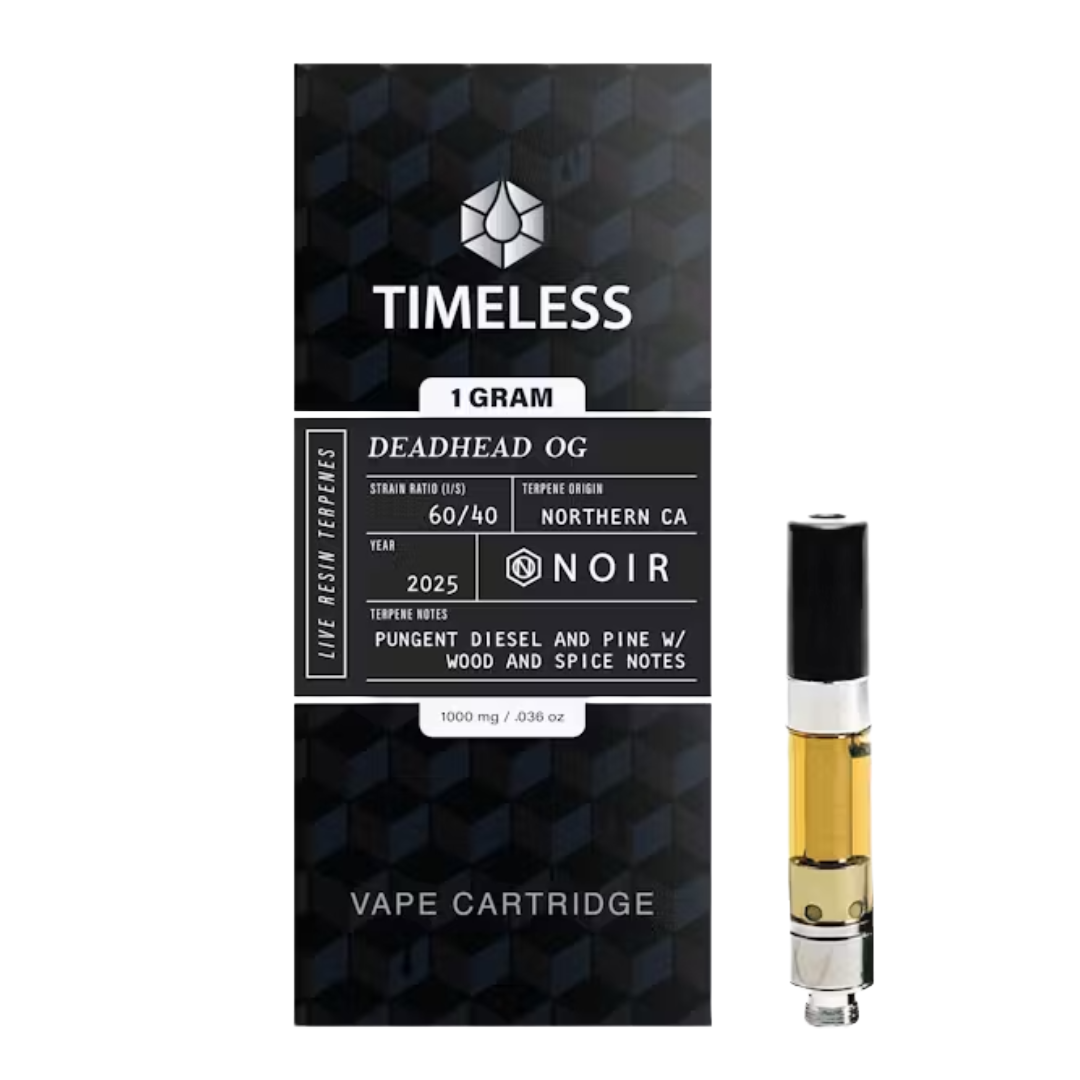 Photograph of product: TIMELESS - NOIR - DEADHEAD OG 1000MG