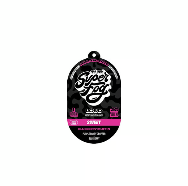 Photograph of product: Super Fog Loud Live Diamonds Blueberry Muffin All-In-One 2g