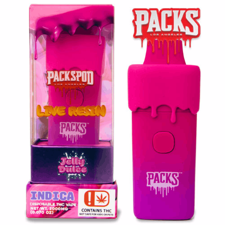 Photograph of product: Packwoods - Terp Enhanced Live Resin Packspod - Berry Cheesecake (I) 2000mg