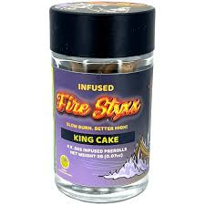 Photograph of product: Glorious - Fire Styxx - 4pk - King Cake - Infused 0.5g Pre-Rolls