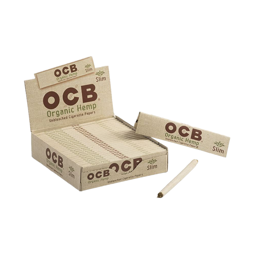 Photograph of product: OCB | Organic Hemp Rolling Papers | King Size Slim | 32ct