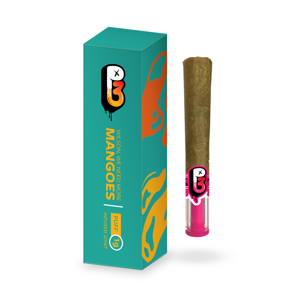 Photograph of Product: P3 - Premium Infused Preroll - Wilson We Need More Mangoes - 1g