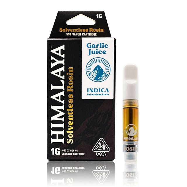 Photograph of product: Garlic Juice - Solventless Rosin Cartridge - 1G - 