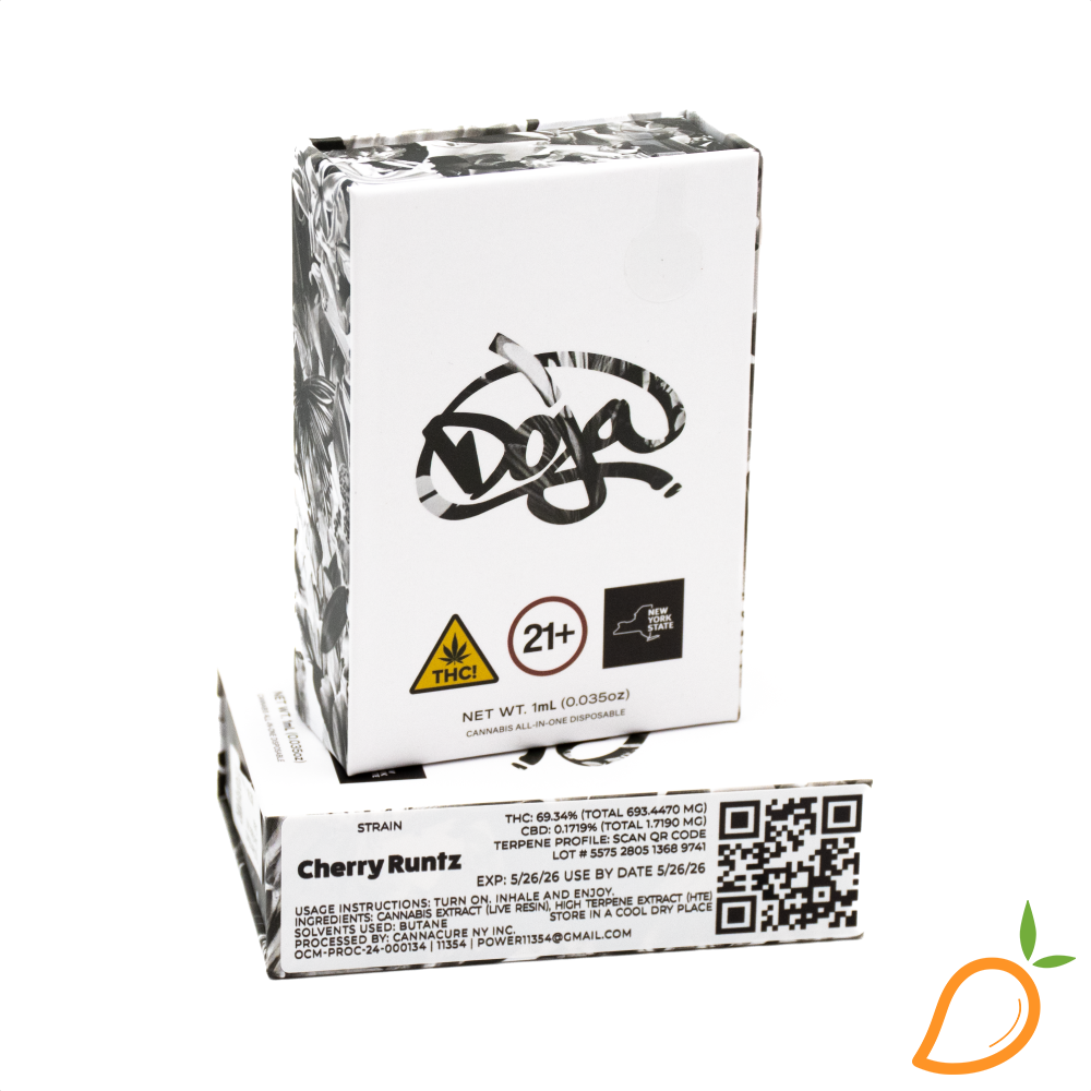 Photograph of product: 1g Cherry Runtz Live Resin AIO Doja
