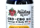 Photograph of product: Lemon Ginger Menthol Massage and Body Oil CBD: CBG 2:1 ~ 375mg