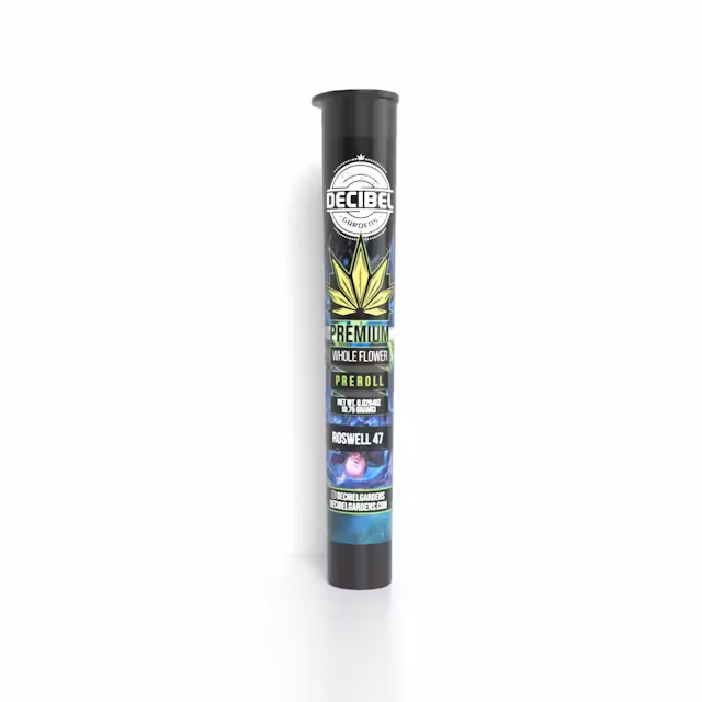 Photograph of product: Decibel Gardens - Decibel OG (Oui'd) Preroll (.75g)