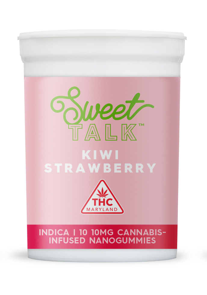 Photograph of product: 100mg Kiwi Strawberry Fast-Acting Gummies 10pk