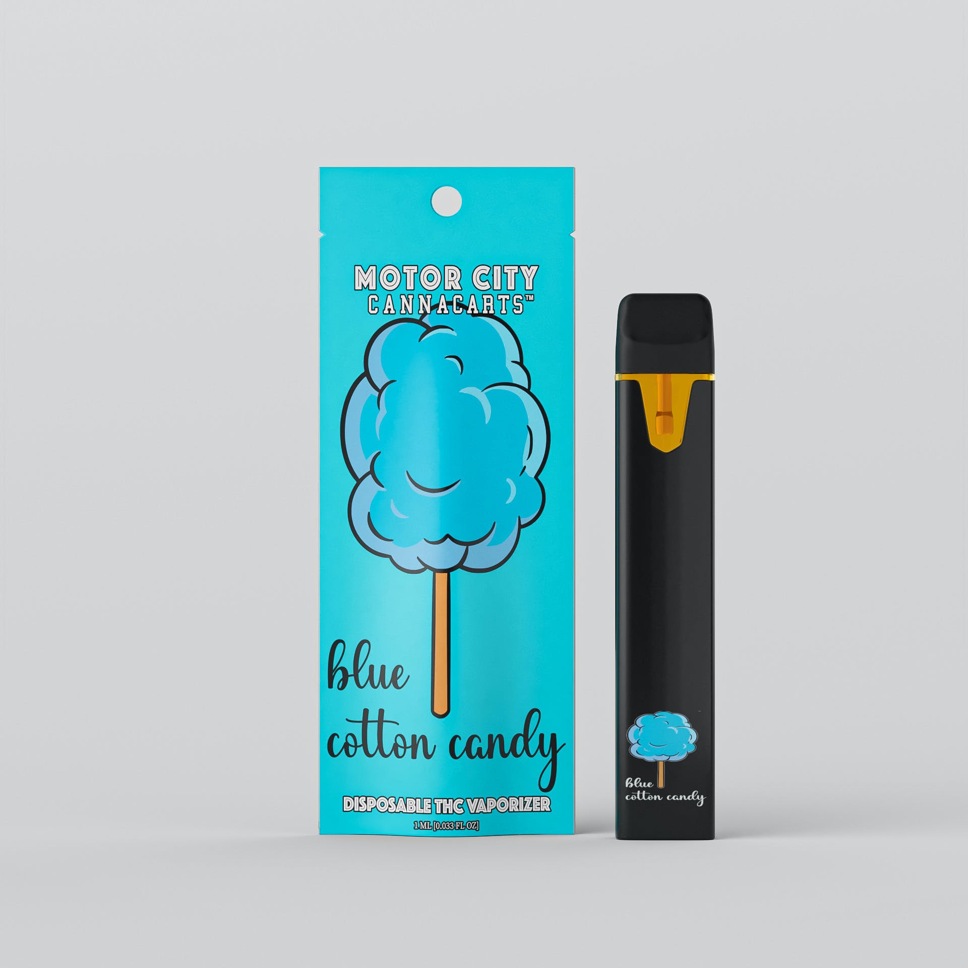 Photograph of product: Motor City Disposables 1g Blue Cotton Candy