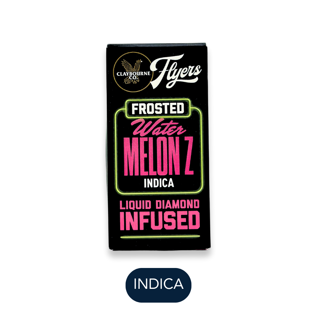 Photograph of product: Claybourne - Frosted - Watermelon Z I - Infused Preroll Pack - 5pk - 2.5g