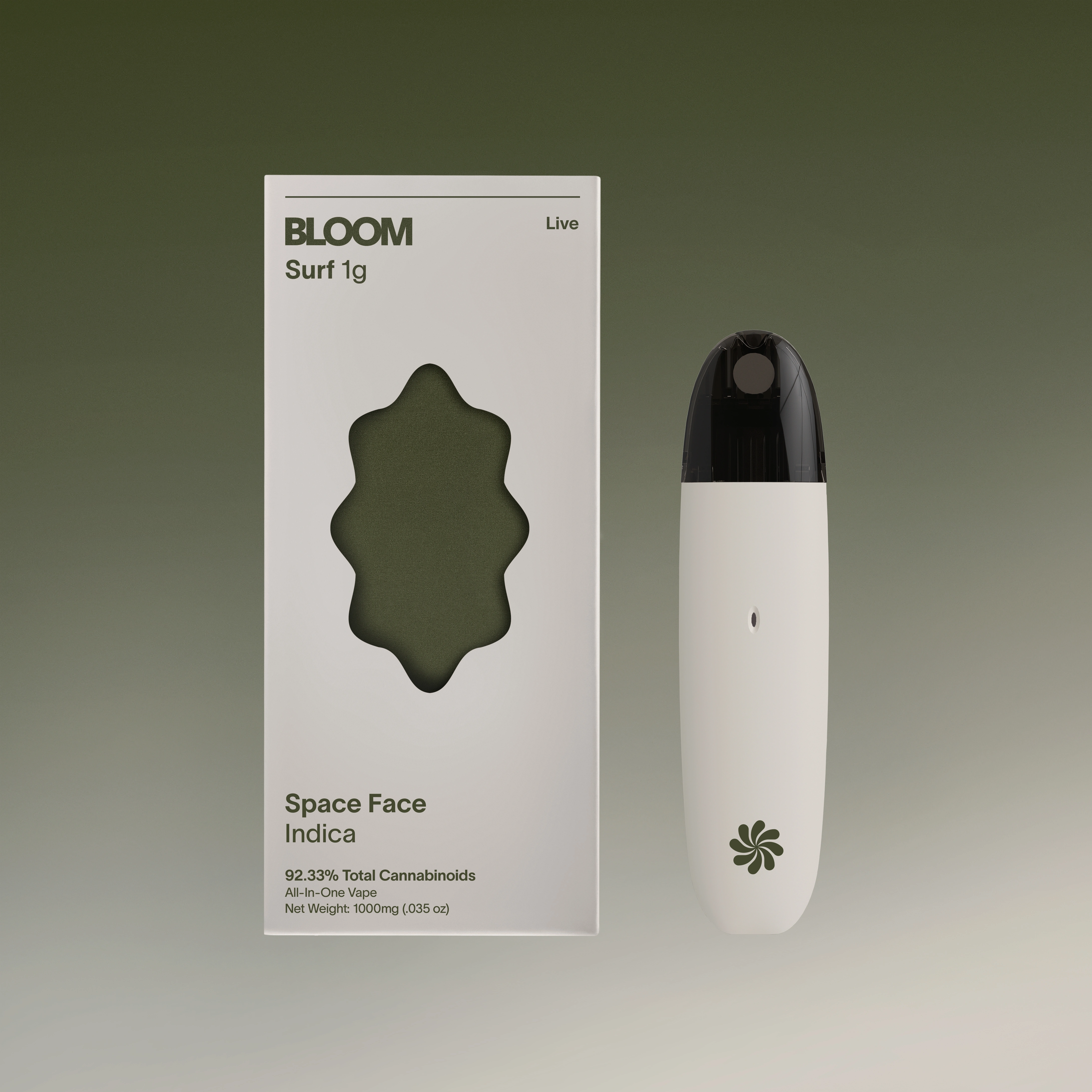 Photograph of product: BLOOM SURF Pen Live 1000mg: Space Face