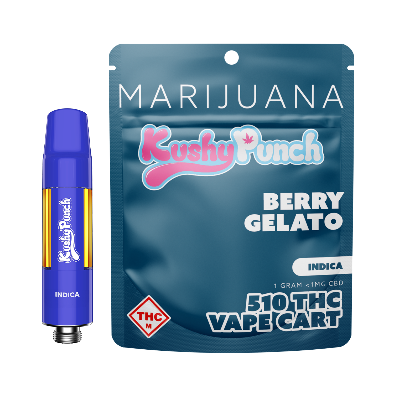 Photograph of product: Berry Gelato | 1g | Vape Cart | Kushy Punch