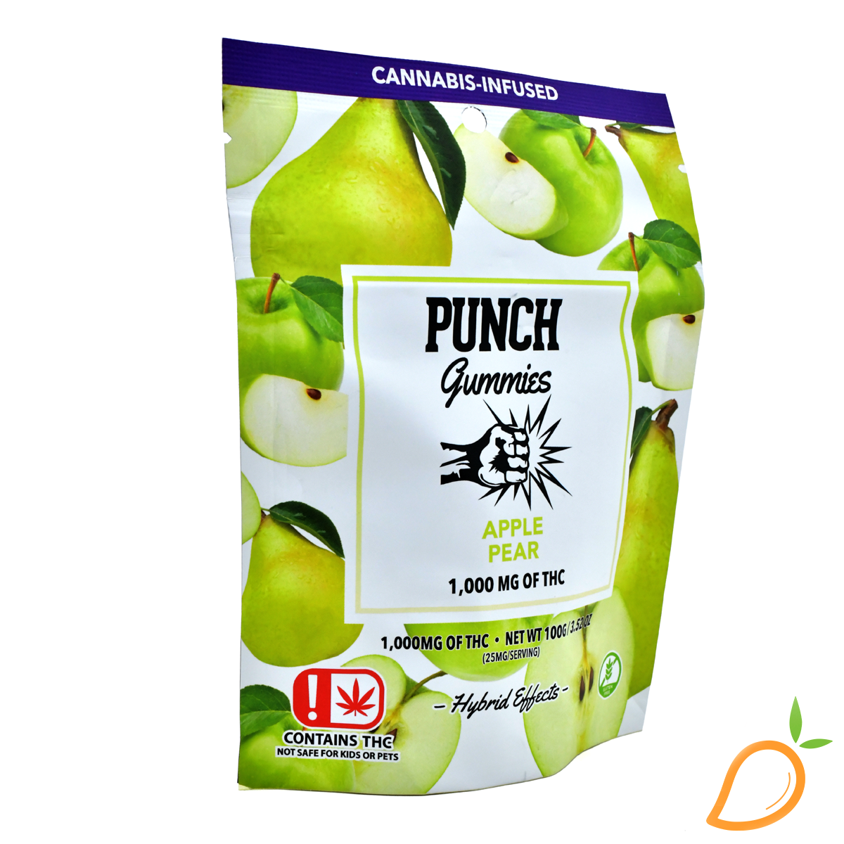 Photograph of product: 1000mg Apple Pear Gummies Punch Edibles