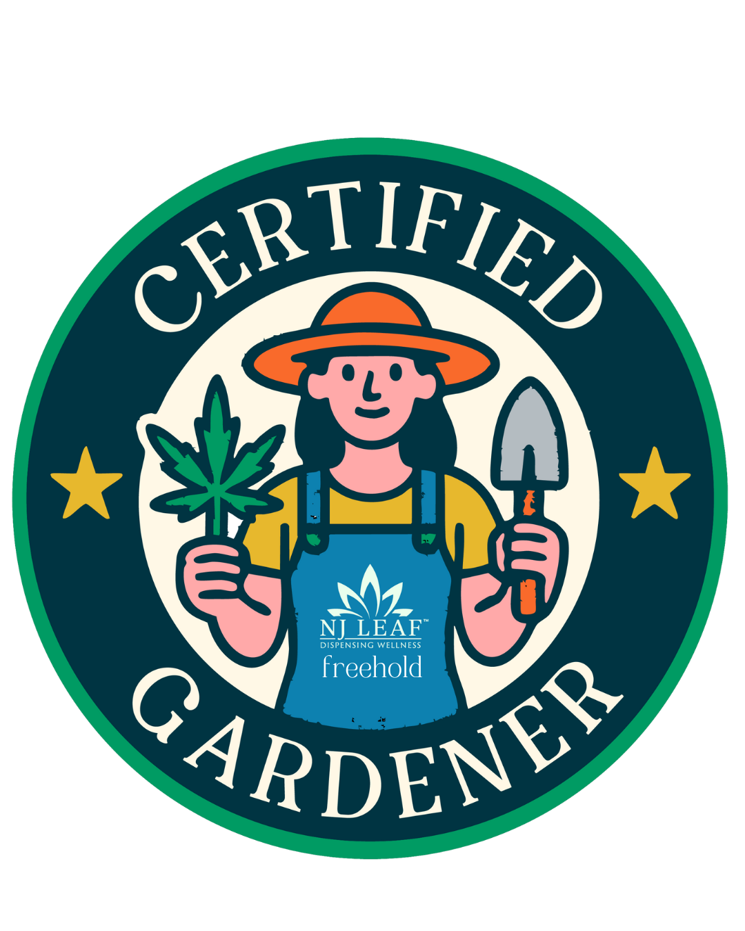 Photograph of product: NJ LEAF Patch "Certified Gardener"