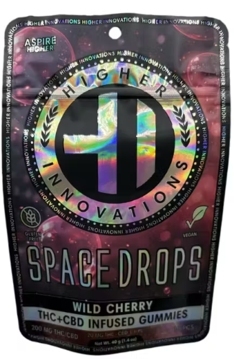 Photograph of product: Hi   200mg 1:1 Thc Cbd  Space Drops  Wild Cherry