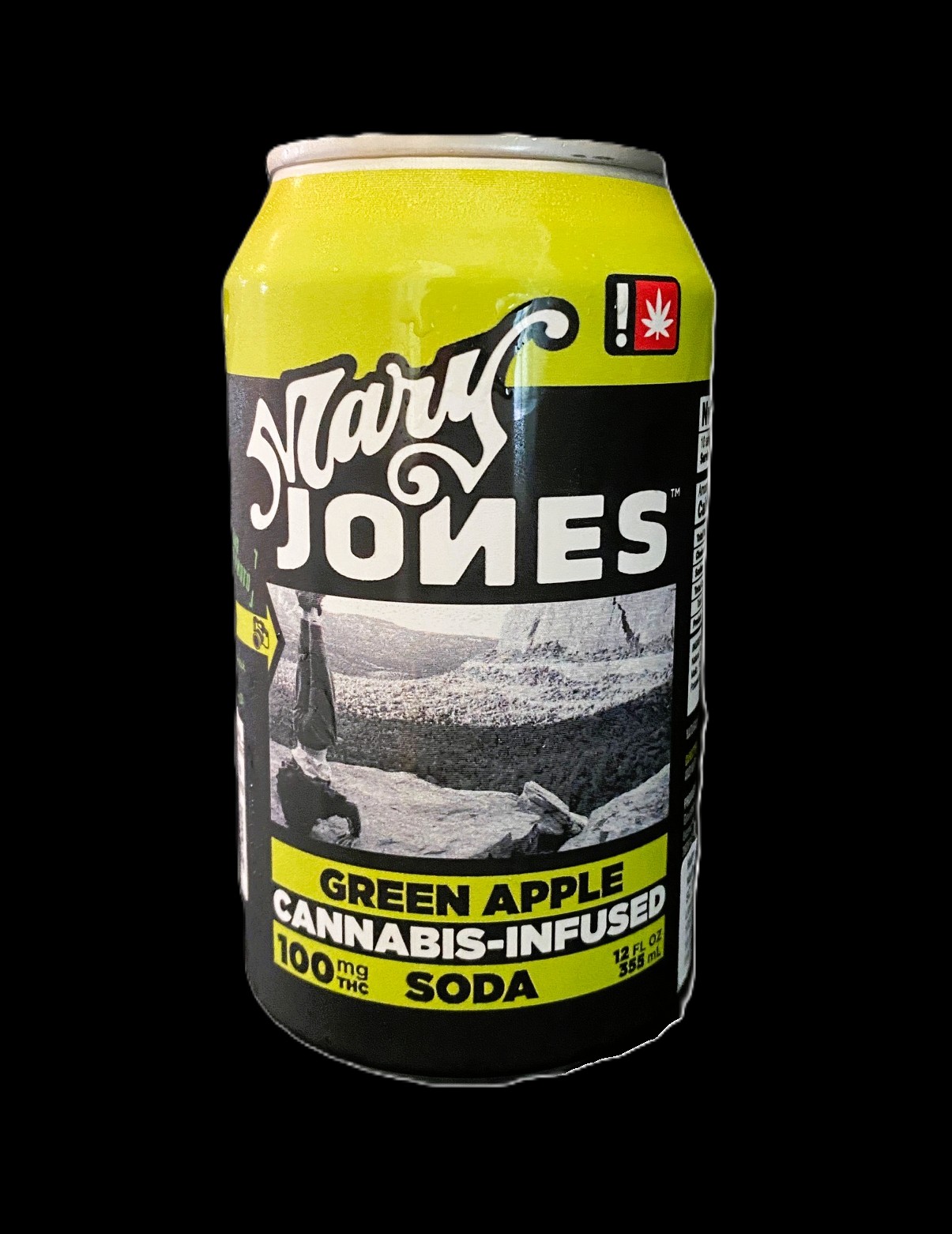 Photograph of product: MARY JONES - INFUSED SODA - 100MG - GREEN APPLE