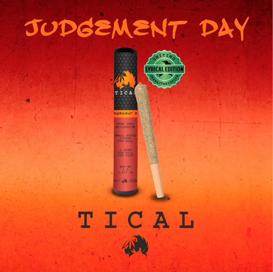 Photograph of product: Tical | Judgement Day | Pre-Roll | Oui'd-Hybrid