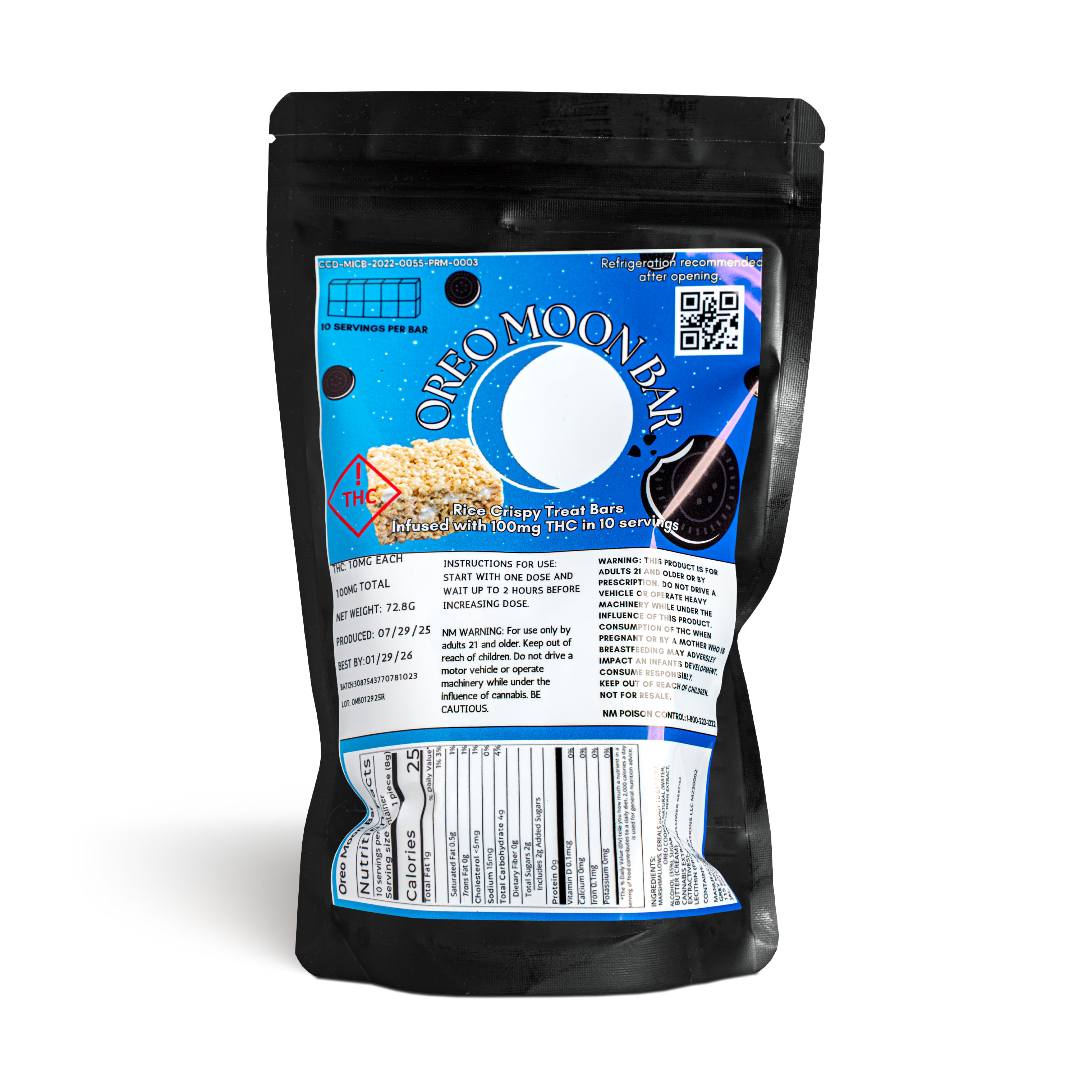 Photograph of product: Oreo Moon Bar - 100mg