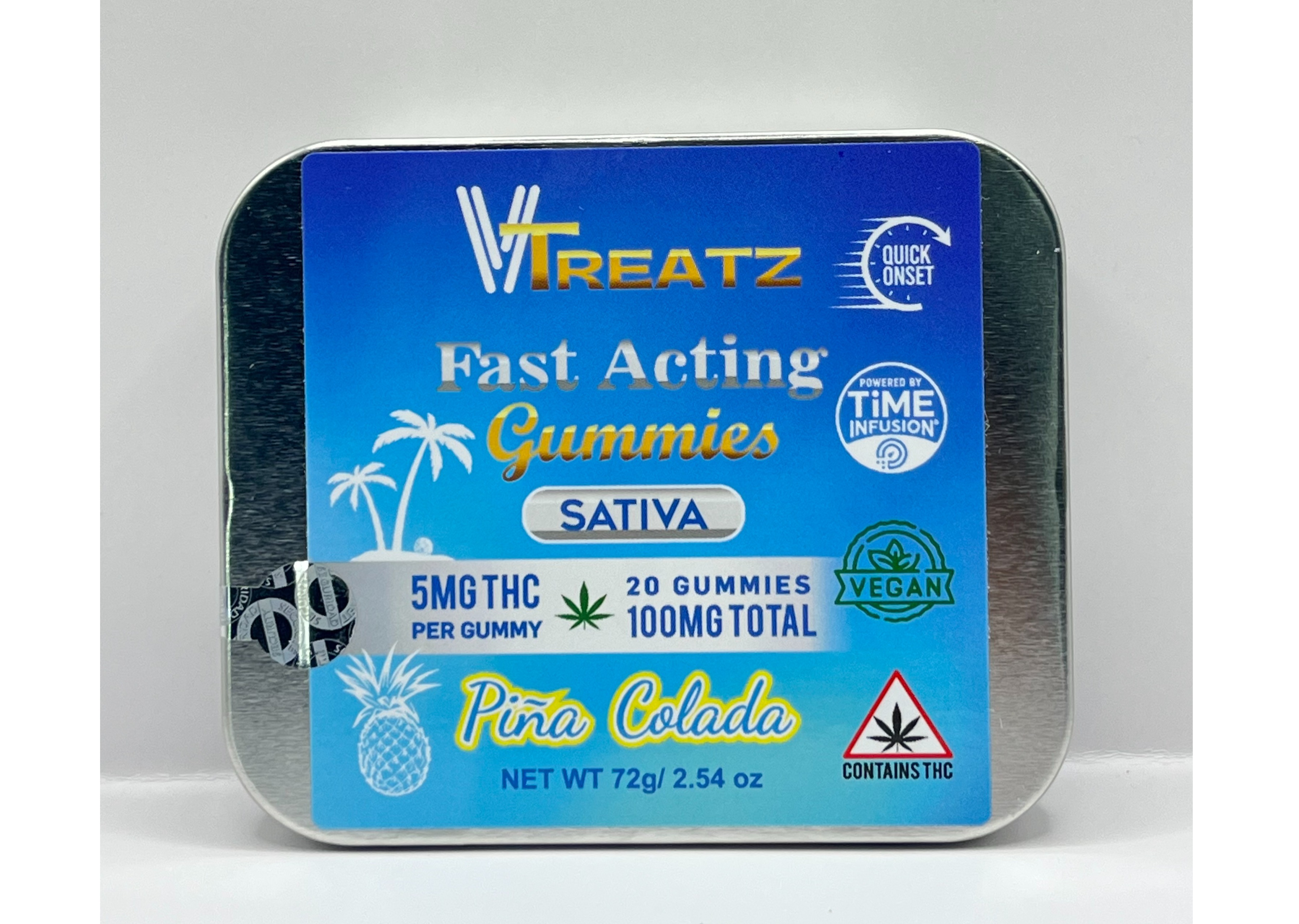 Photograph of product: Pina Colada Gummies 100mg