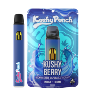 Photograph of Product: Kushy Punch Kushy Berry Indica AIO 1g