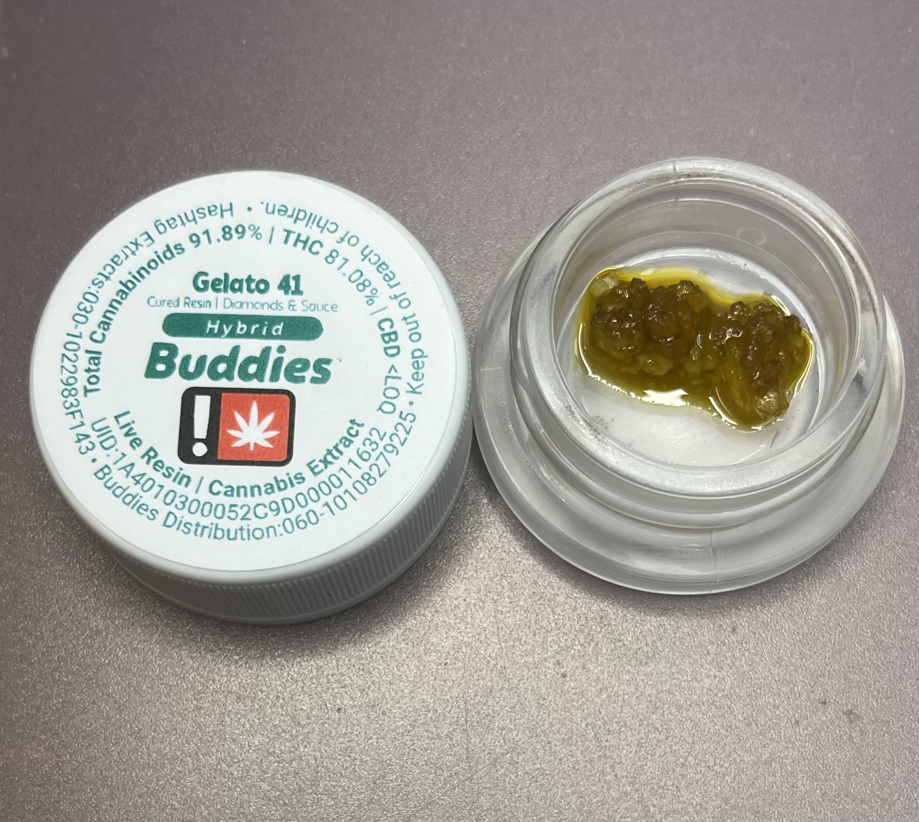 Photograph of product: Gelato Cured Diamonds & Sauce - Buddies