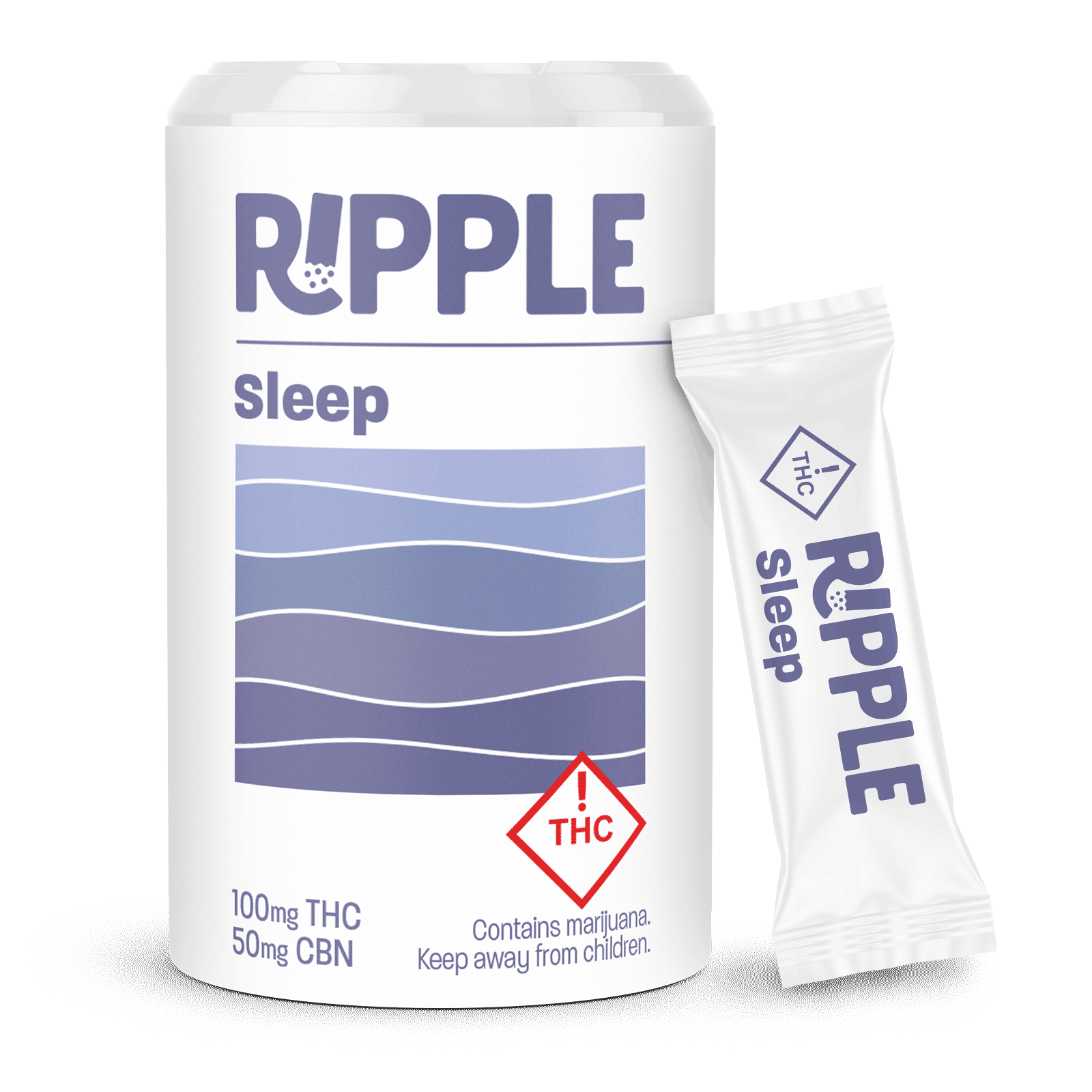 Photograph of product: Ripple | 100mg | Sleep | Oui'd