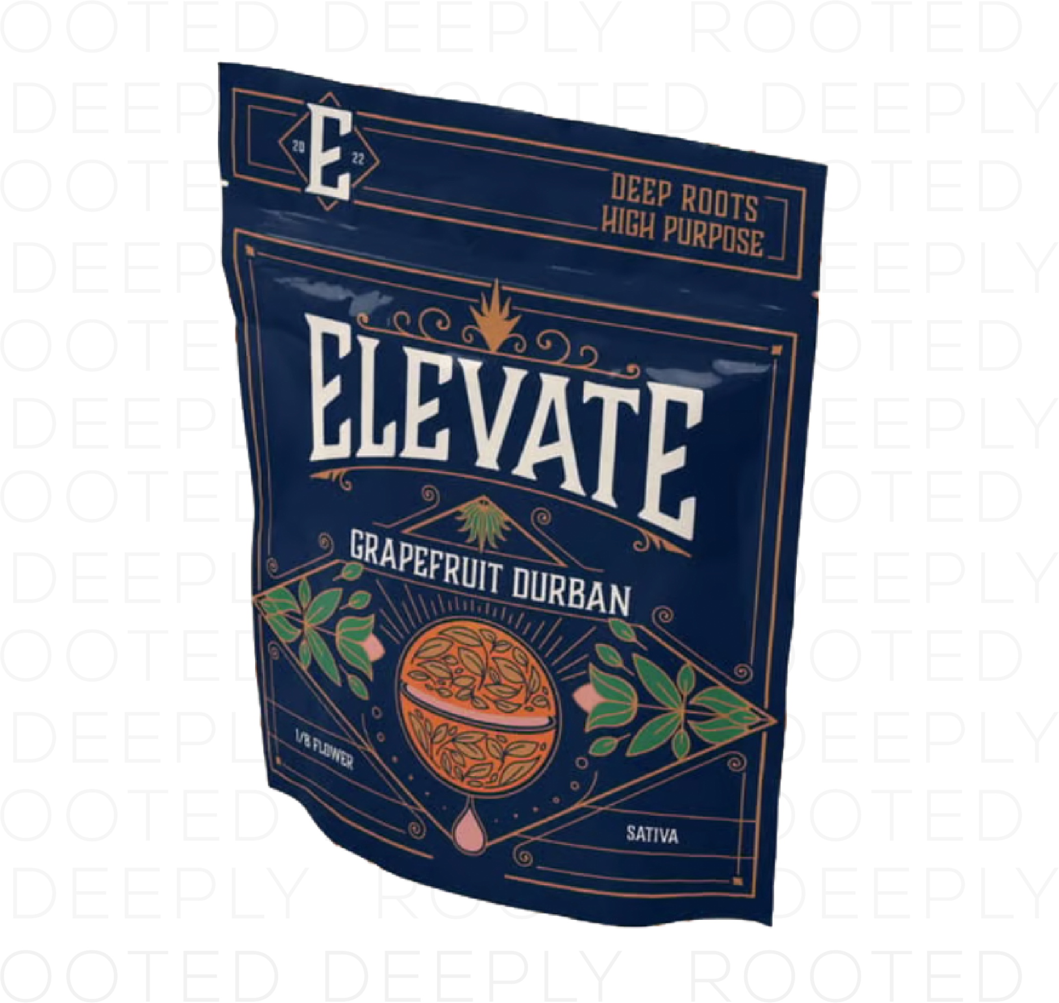 Photograph of product: Elevate Flower Mylar | White Poison - 3.5g