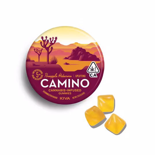 Photograph of product: Camino - 5mg x 20pk Gummies - "Uplifting" Pineapple Habanero