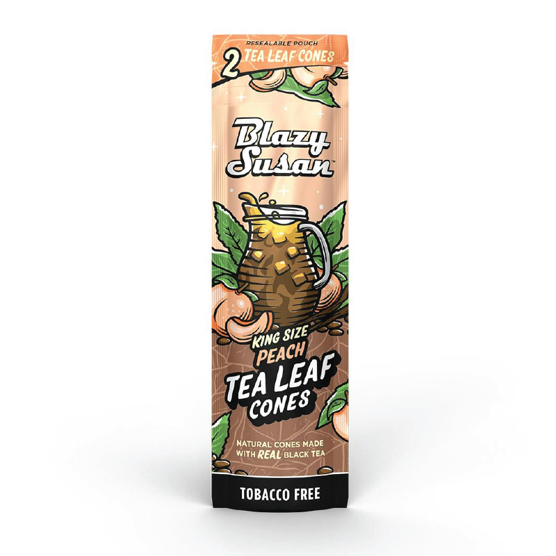 Photograph of product: Blazy Susan - Peach Tea Leaf Cones King Size 2pk