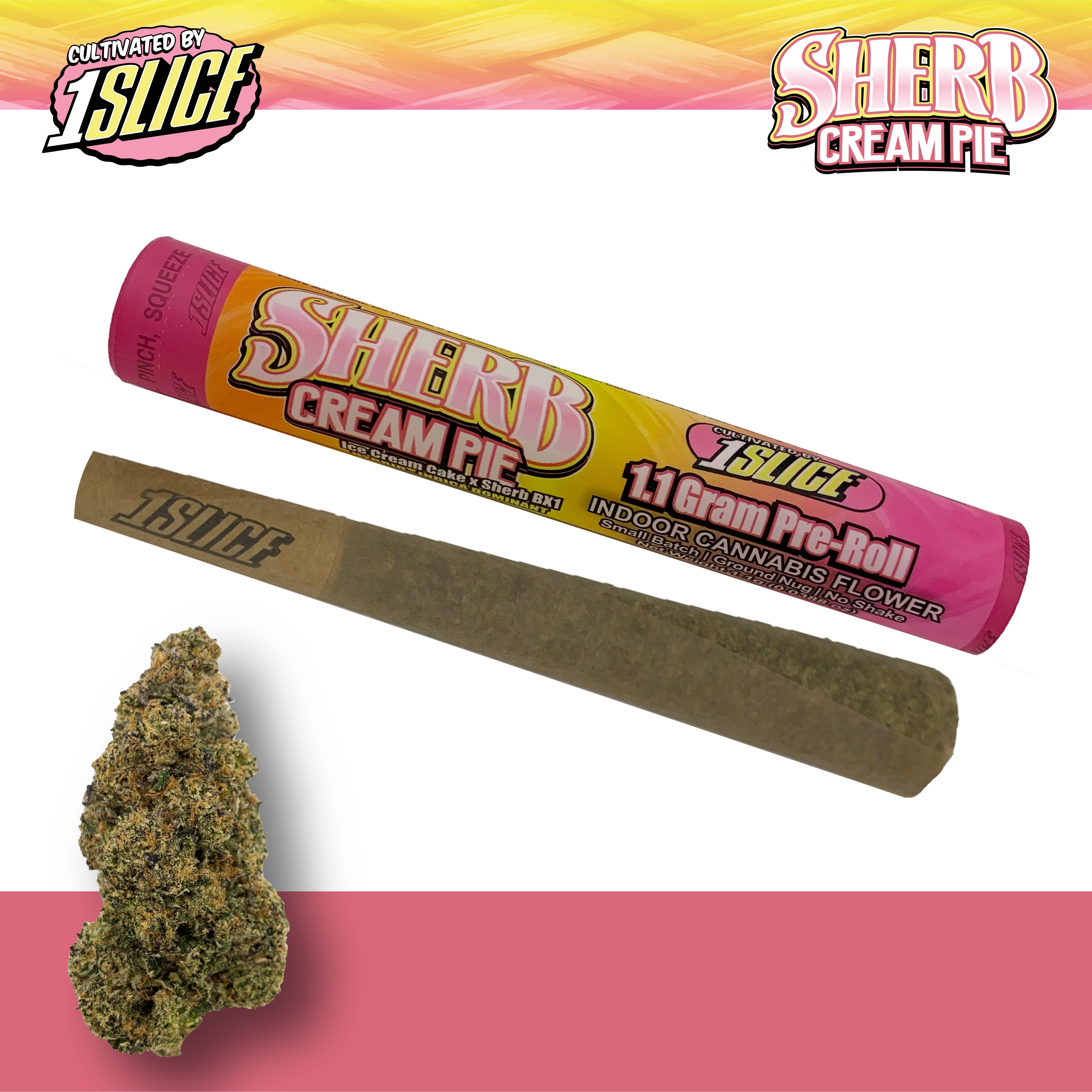 Photograph of product: Sherb Cream Pie | Pre-Roll (1.1g)