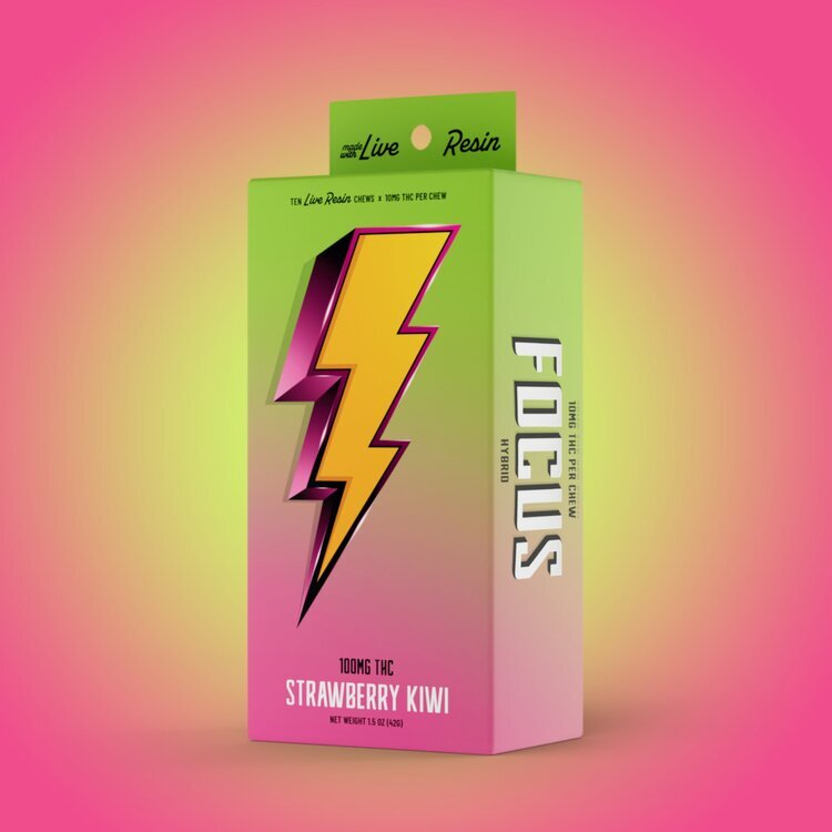 Photograph of product: Hi-Burst: Hybrid Kiwi Strawberry - 10pk 100mg
