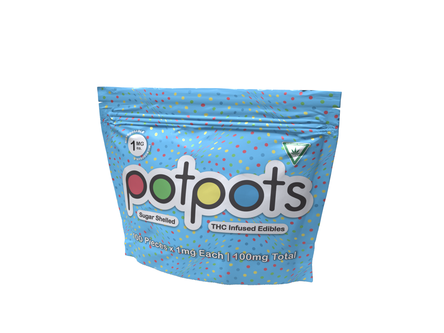 Photograph of Product: Potpots - Milk Chocolate 100mg