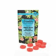 Photograph of product: Sour Watermelon  | 1:1 TH-oui:CBD 100mg Fruit Chews