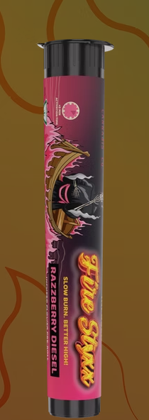 Photograph of Product: SIMPLER DAZE | ICC | Infused Preroll | Razzberry Diesel Fire Styxx