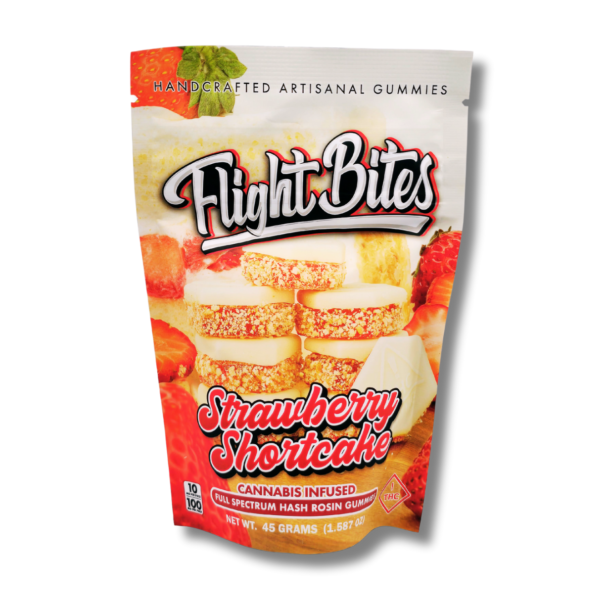 Photograph of product: Flight Bites Strawberry Shortcake