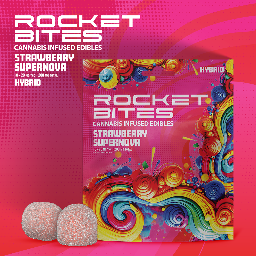 Photograph of product: Strawberry Supernova Gummies