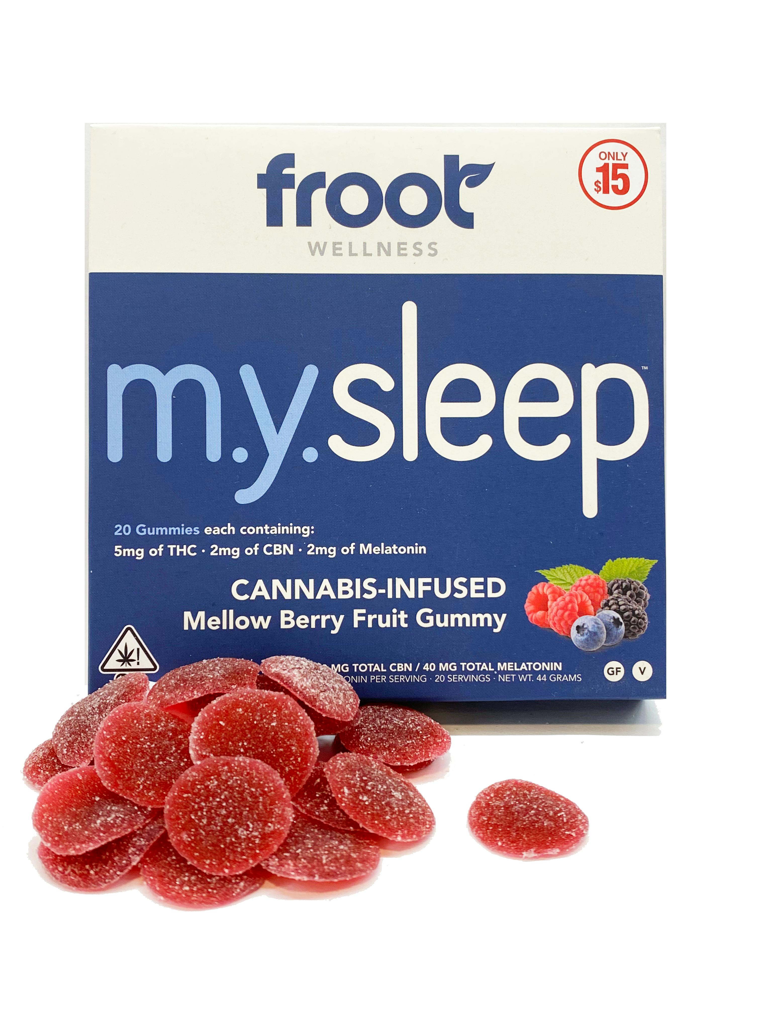 Photograph of product: Froot Gummies My Sleep 100mg