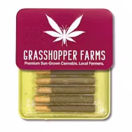 Photograph of product: Grasshopper Farms | Super Glue Pre-Roll 5pk