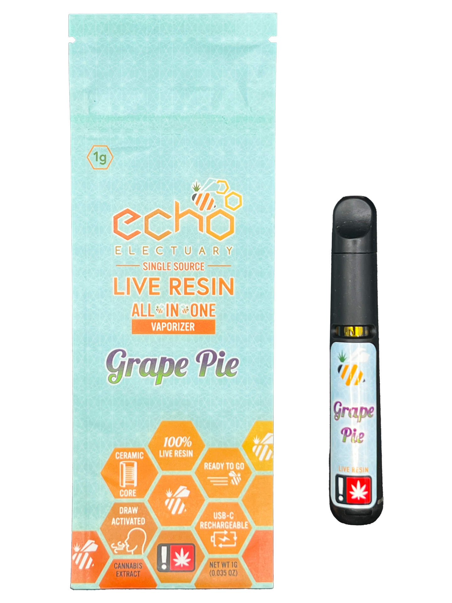 Photograph of product: Echo Electuary - (SS) Grape Pie Live Nectar AiO (IH)