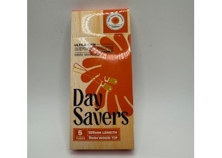 Photograph of product: Day Savers Pre-Rolled Tubes Wood Tip - Unflavored
