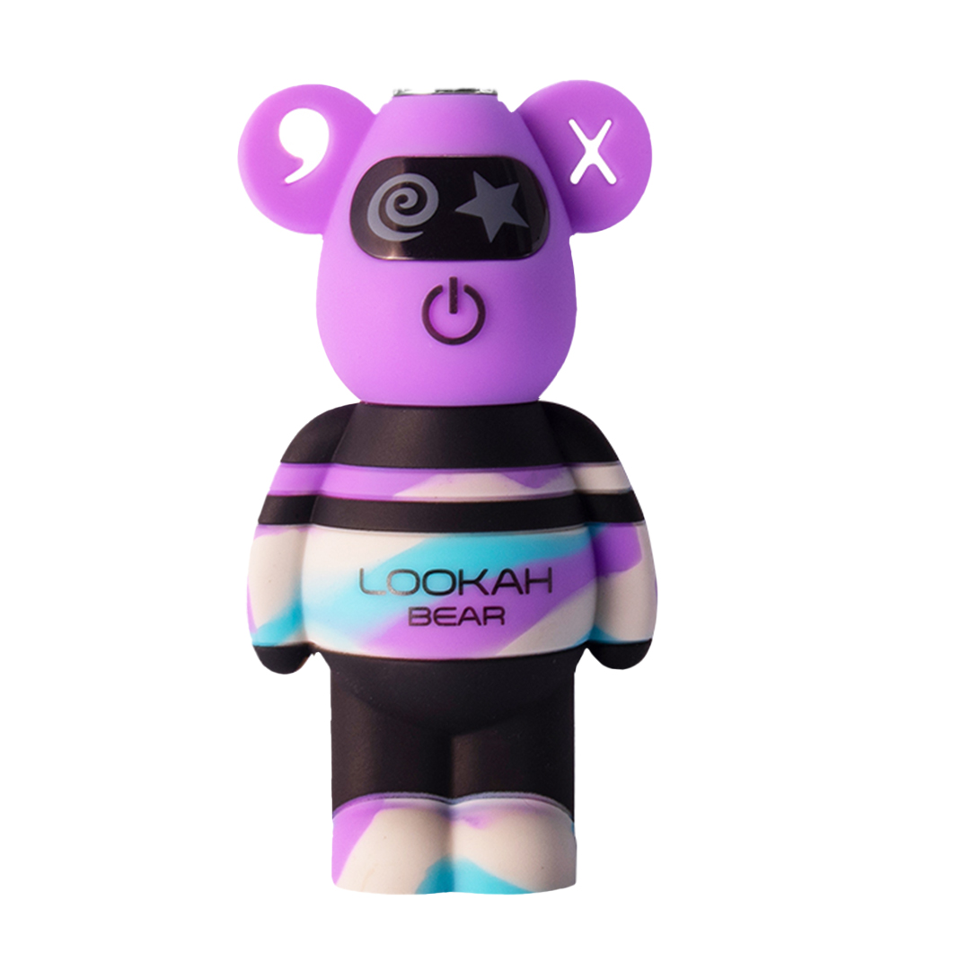 Photograph of product: Lookah Bear 510 Cart Battery - Purple Tie Dye (TAX INCLUDED)