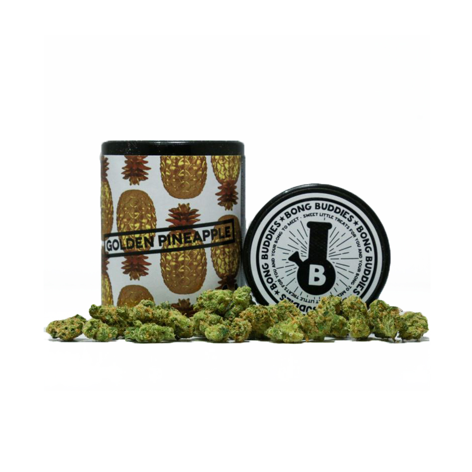 Photograph of Product: Golden Pineapple Bong Buddies - 2g