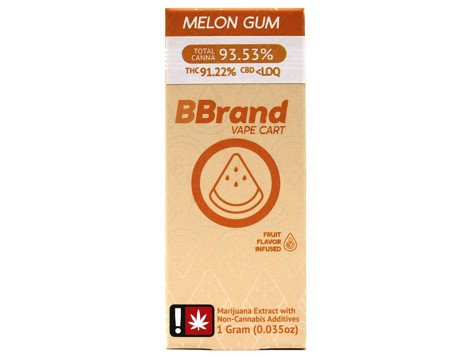 Photograph of product: BUD Melon Gum Distillate Cart 33054
