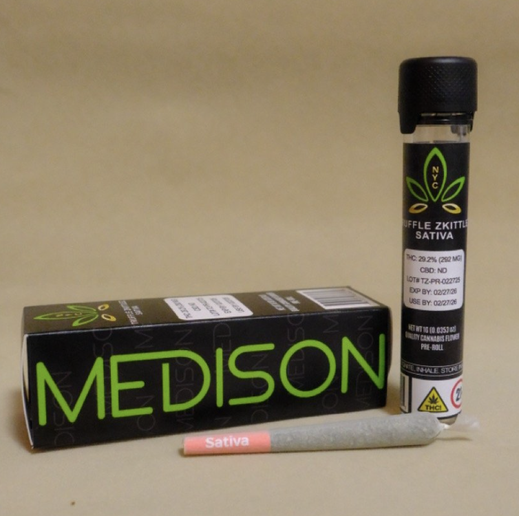 Photograph of product: Medison | 1g Pre-Roll | Truffle Zkittles