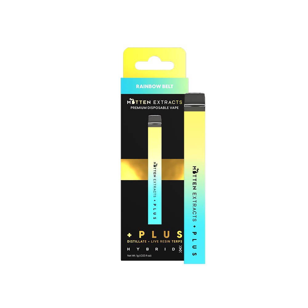Photograph of product: Mitten Extracts | Rainbow Belt Disposable Vape | REC